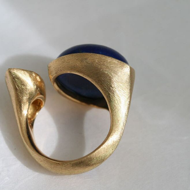 Zwischenfingerring für Lapislazuli
